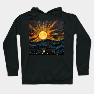 Cosmic Canvas: Whimsical Art Prints Featuring Abstract Landscapes, Galactic Wonders, and Nature-Inspired Delights for a Modern Space Adventure! Hoodie